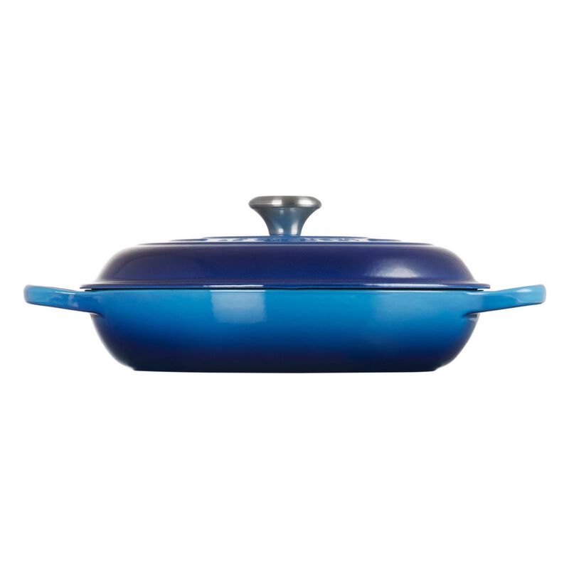 Le Creuset Cast Iron Shallow Casserole 30cm - Azure Blue image number 0